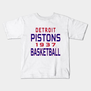 Detroit Pistons Basketball 1937 Classic Kids T-Shirt